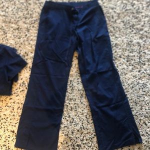 Blue scrub pants